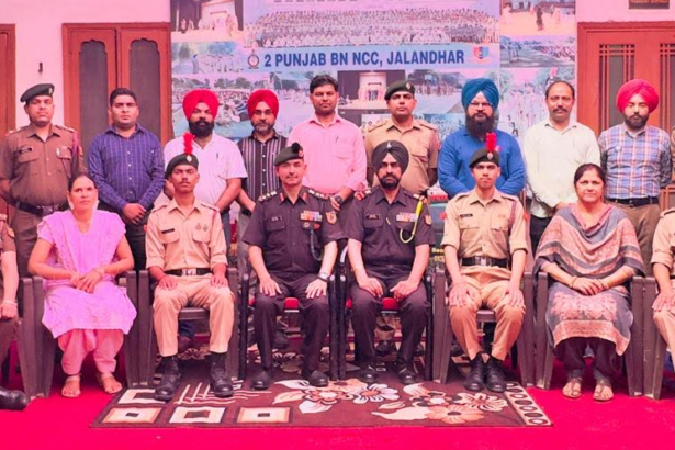 2 पंजाब एनसीसी बटालियन, जालंधर द्वारा एक भव्य सम्मान समारोह का हुआ आयोजन